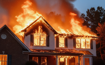 house on fire